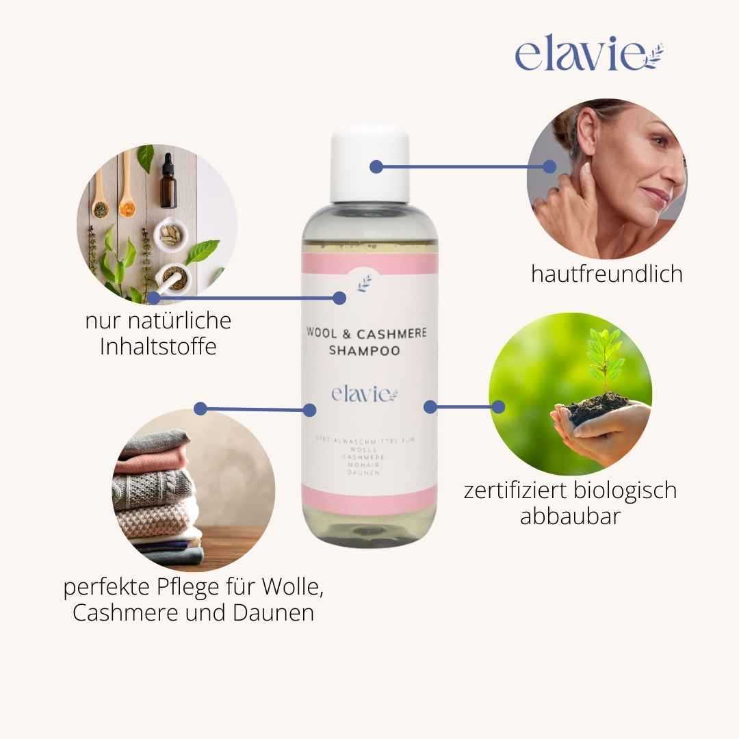 Hautfreundliche Waschmittel für Wolle und Cashmere, biologisch abbaubar