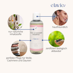 Hautfreundliche Waschmittel für Wolle und Cashmere, biologisch abbaubar