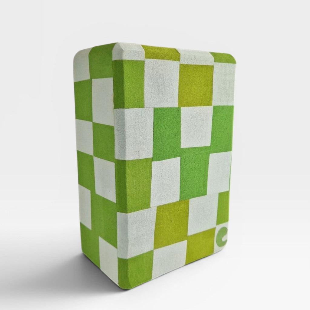 Recycled Yoga Block Yin Yang Lime