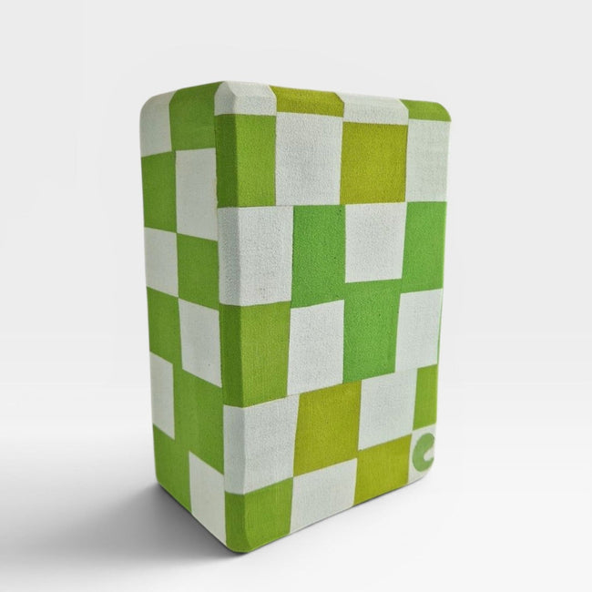 Recycled Yoga Block Yin Yang Lime Hover Image