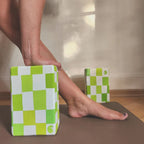 Recycled Yoga Block Yin Yang Lime