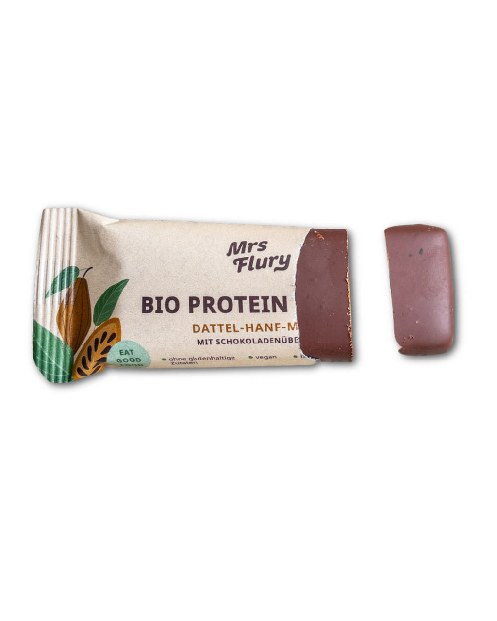 Bio Protein Riegel Hanf-Maca 14% Protein mit Schokoladenüberzug ⚠️Produkt wird ungekühlt verschickt⚠️