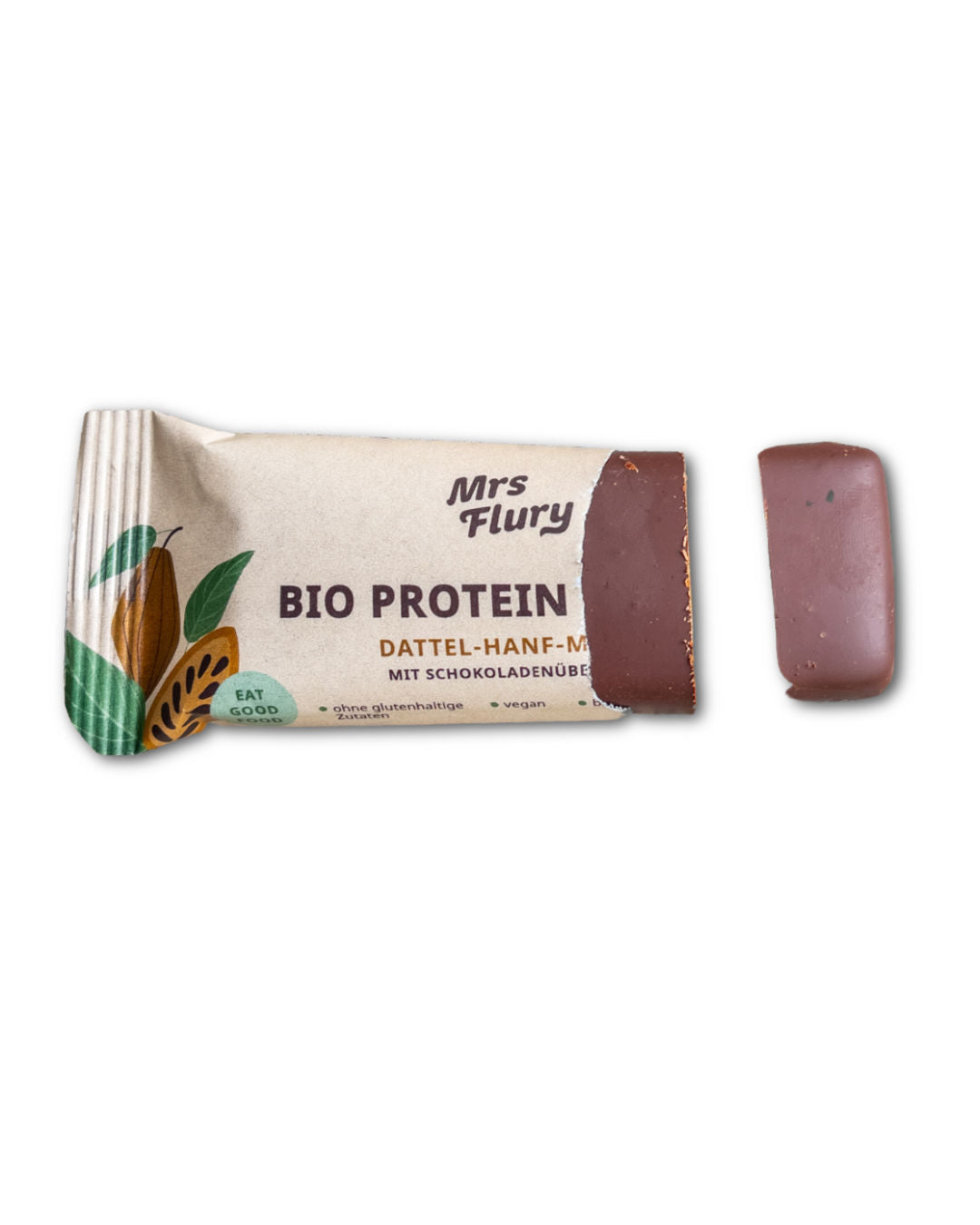 Bio Protein Riegel Hanf-Maca 14% Protein mit Schokoladenüberzug ⚠️Produkt wird ungekühlt verschickt⚠️