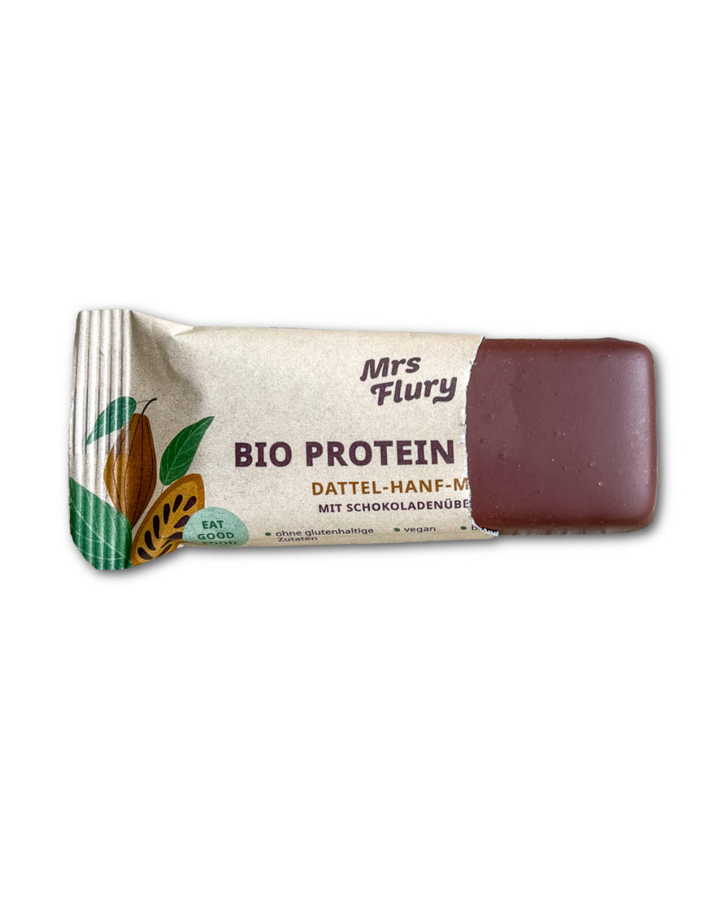 Bio Protein Riegel Hanf-Maca 14% Protein mit Schokoladenüberzug ⚠️Produkt wird ungekühlt verschickt⚠️
