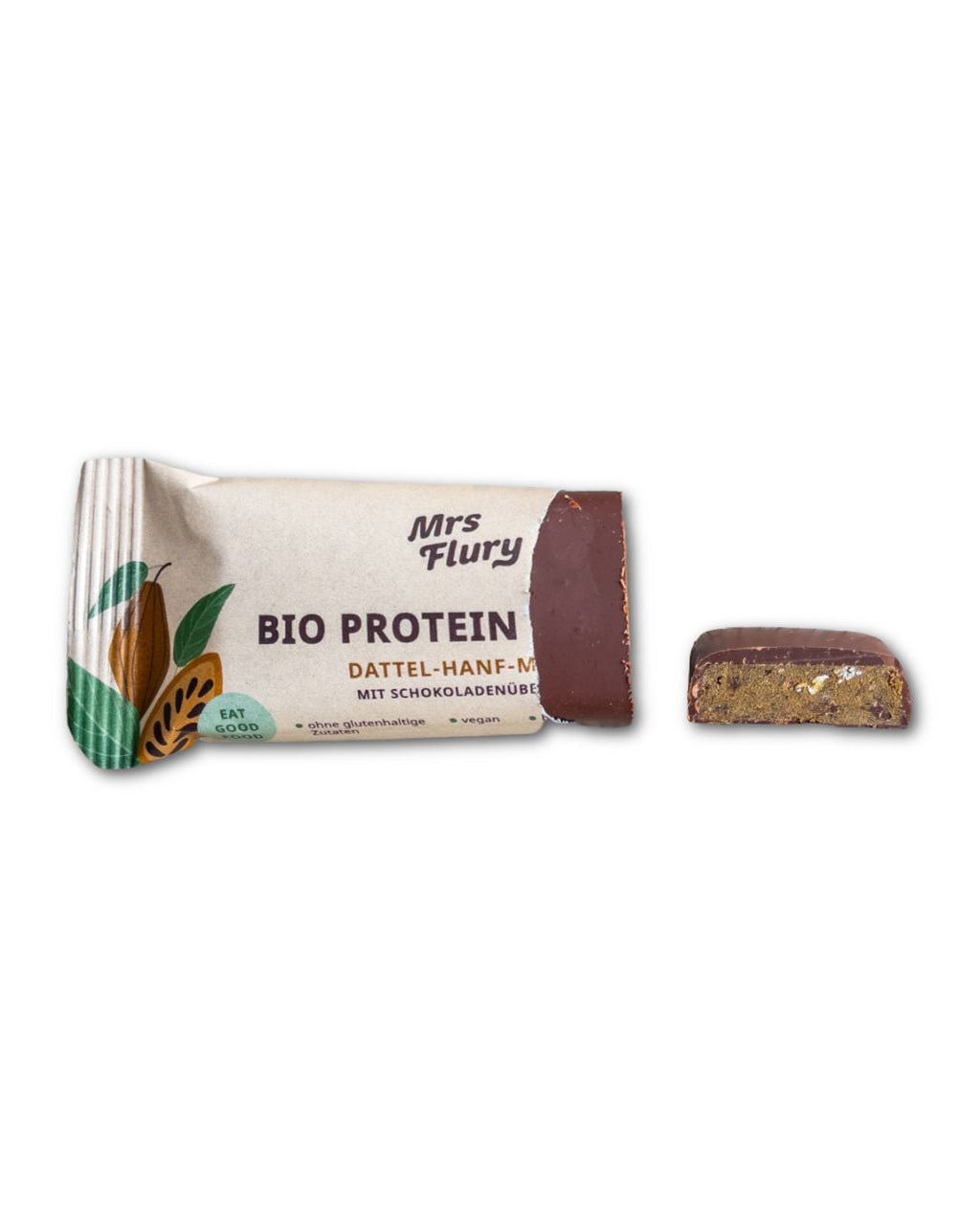 Bio Protein Riegel Hanf-Maca 14% Protein mit Schokoladenüberzug ⚠️Produkt wird ungekühlt verschickt⚠️