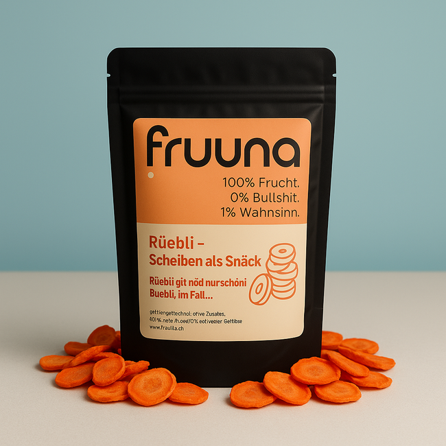 Karotten-Chips, 60g – 100 % Rüebli. 0 % Bullshit. Hover Image