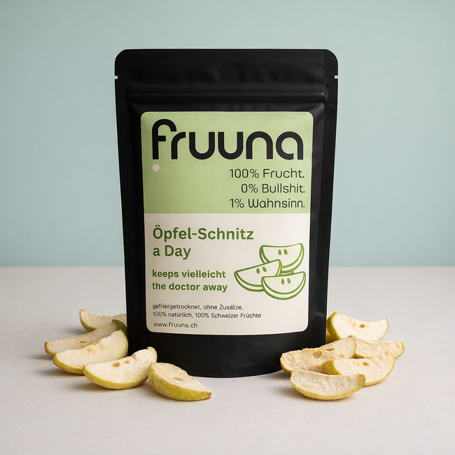 MINI - Fruuna Öpfelschnitz (Apfelschnitze) – gefriergetrocknet, 20g Hover Image