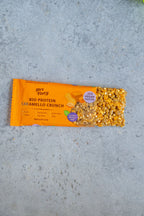 Bio Protein Caramello Crunch Riegel 30 g Box mit 15 Stück