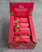 Bio Raspberry Dessert Bar 50 g Box 12 Stück fruchtig, schokoladig, natürlich gut⚠️Produkt wird ungekühlt verschickt⚠️
