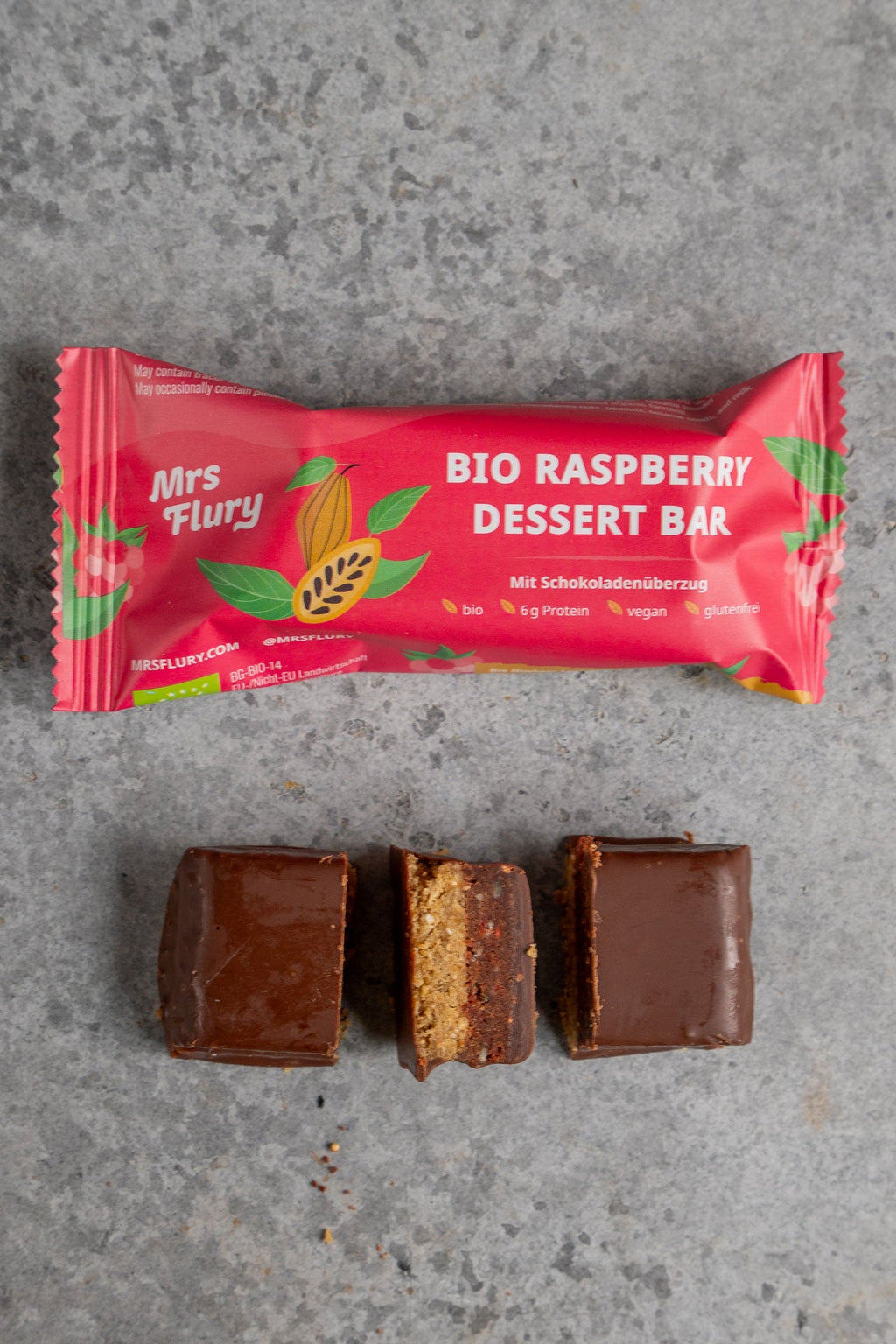 Bio Raspberry Dessert Bar 50 g fruchtig, schokoladig, vegan & natürlich gut ⚠️Produkt wird ungekühlt verschickt⚠️