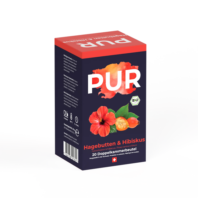 PUR Hagebutten & Hibiskus Tee BIO 20 Btl Hover Image