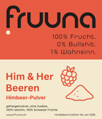 Schweizer Himbeerpulver «Him- & Her-Beeren» – gefriergetrocknet, 190 g