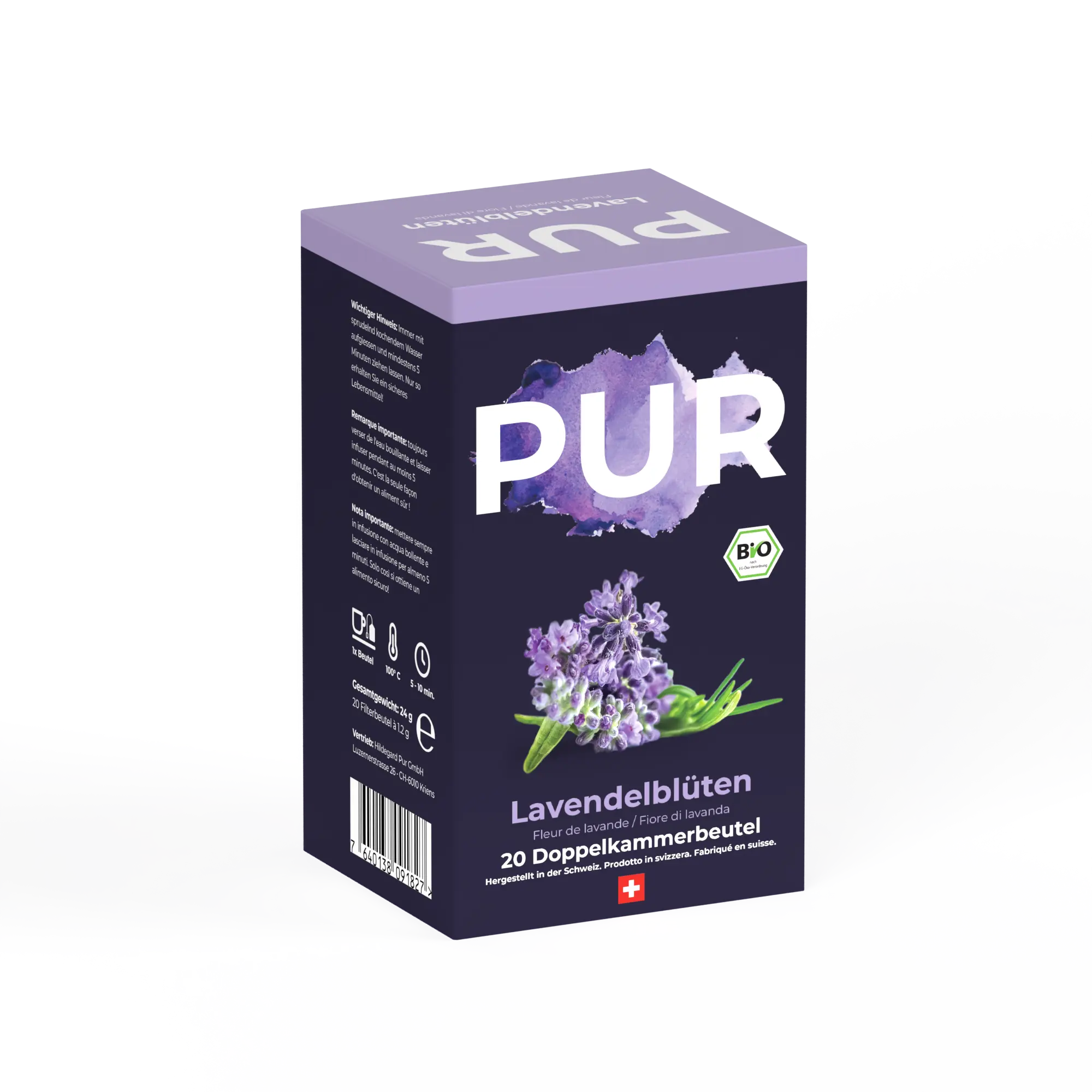 PUR Lavendelblüten Tee BIO 20 Btl