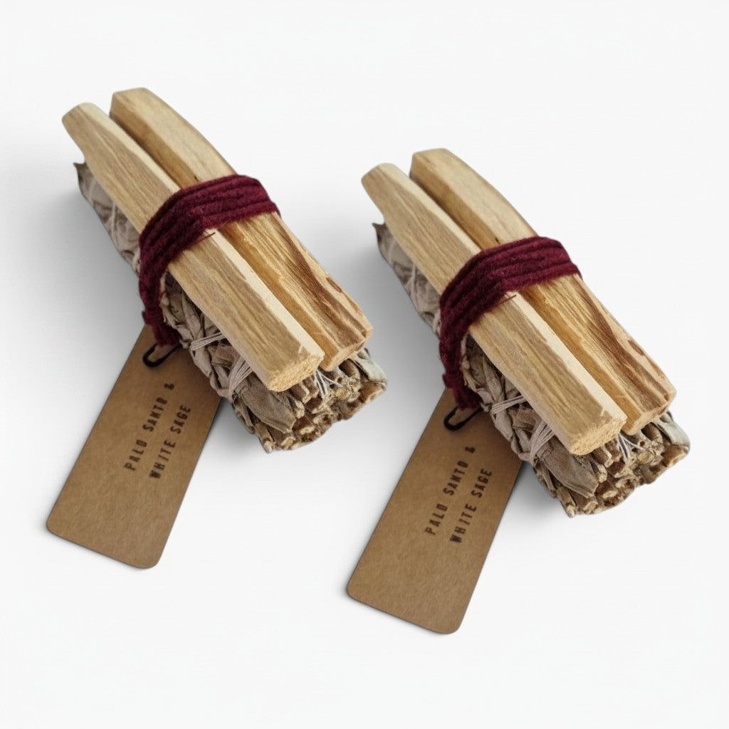 Weisser Salbei & Palo Santo Räucherbündel Duo