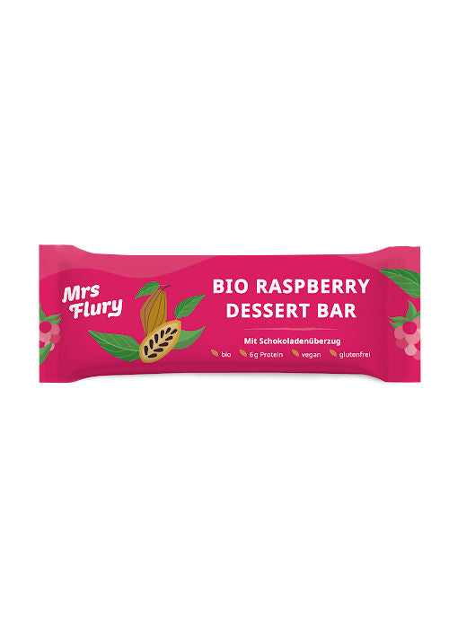 Bio Raspberry Dessert Bar 50 g fruchtig, schokoladig, vegan & natürlich gut ⚠️Produkt wird ungekühlt verschickt⚠️