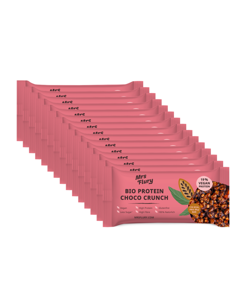 Bio Protein Choco Crunch Riegel 30 g Box mit 15 Stück