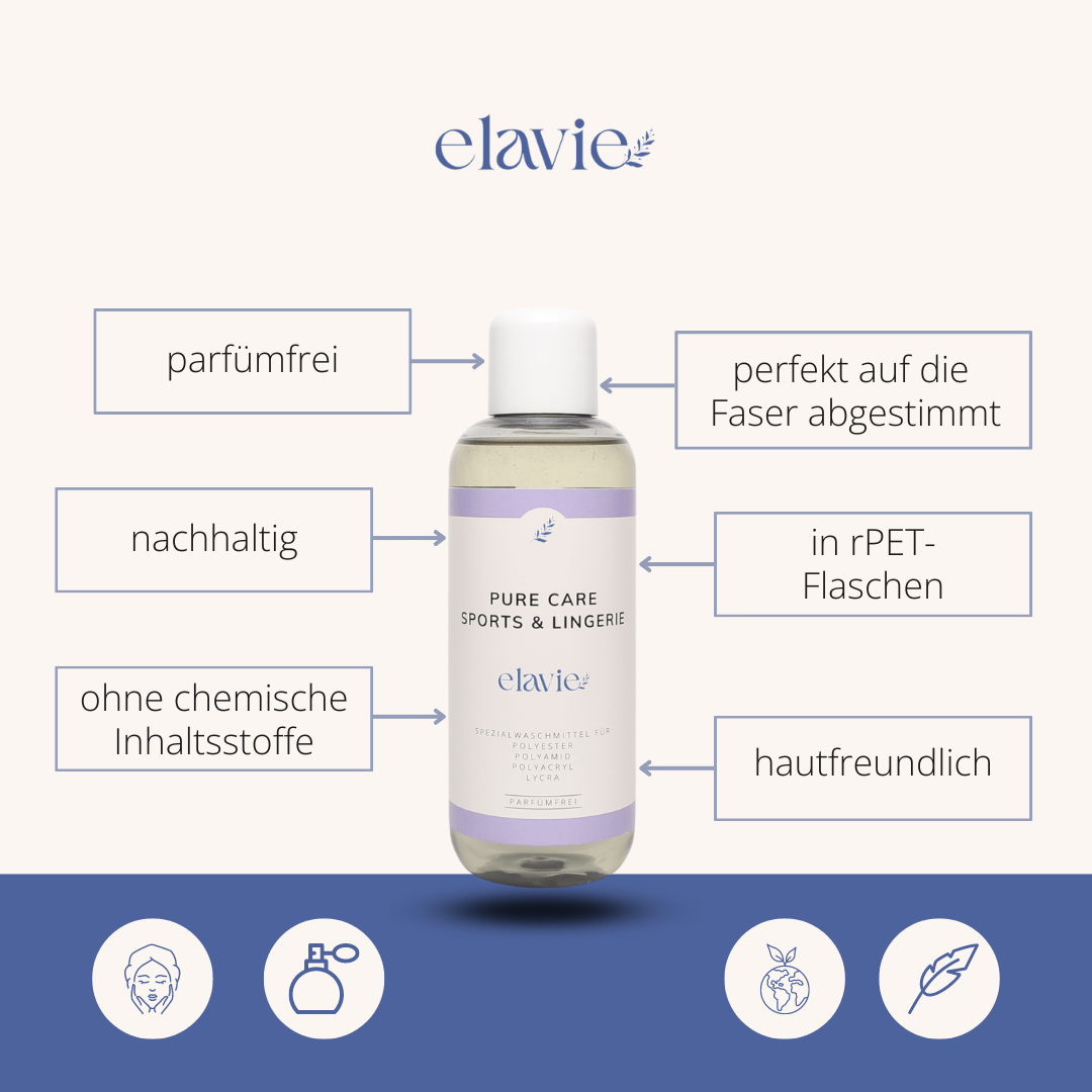 Hautfreundliche Waschmittel ohne Duftstoffe, biologisch abbaubar