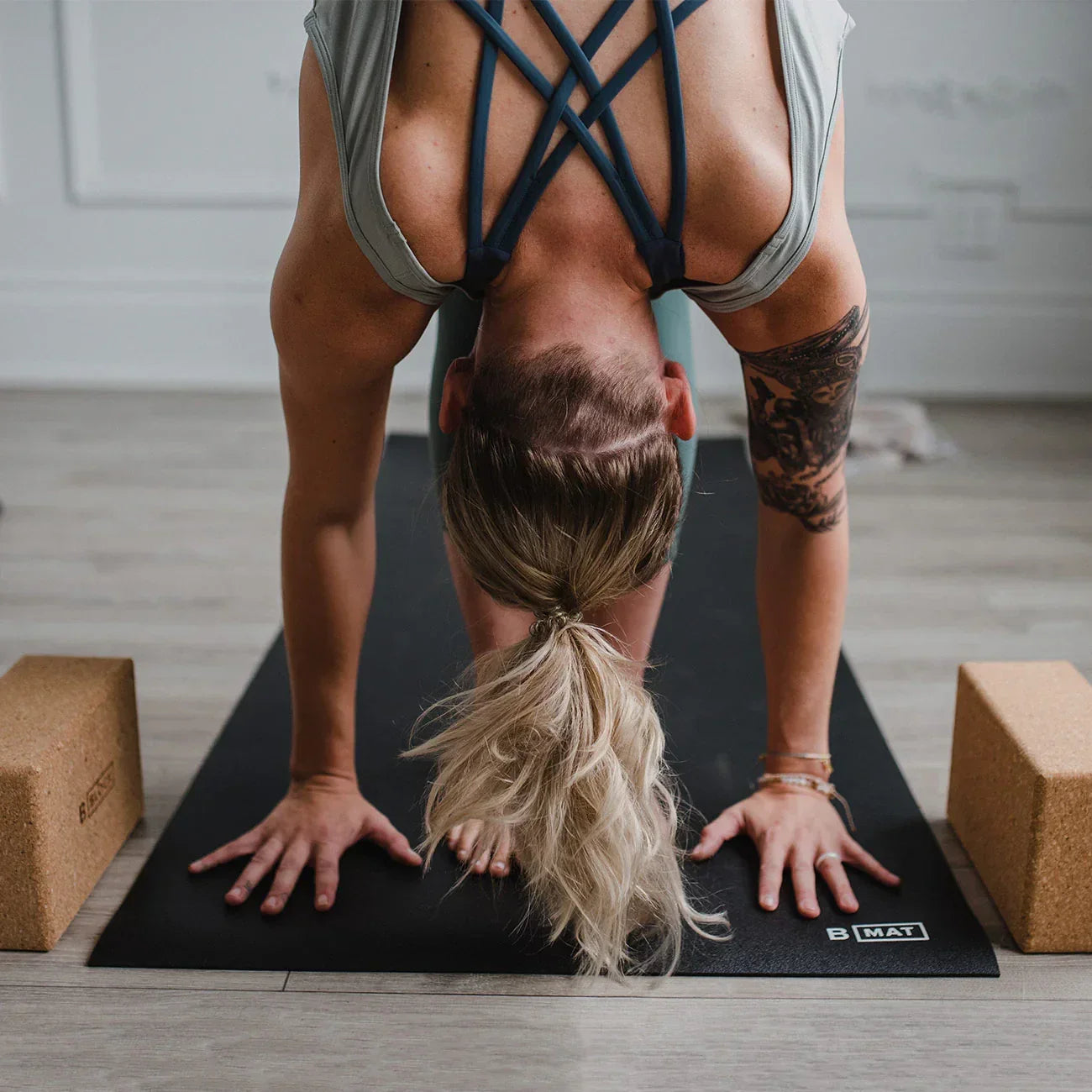 Yogamatte - B Mat Strong Long Ocean Green (6mm)