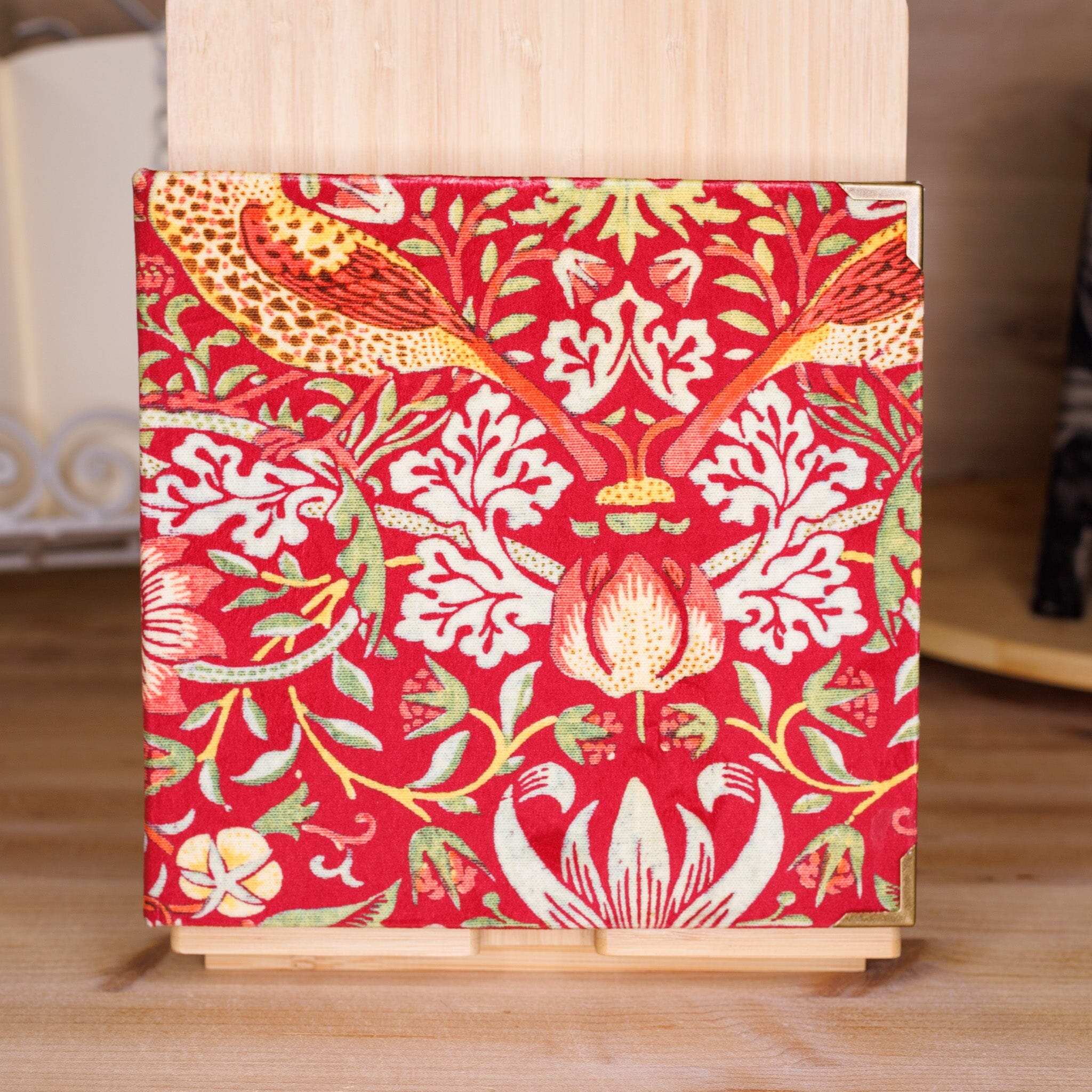 Notizbuch - Florales Muster (Samt)