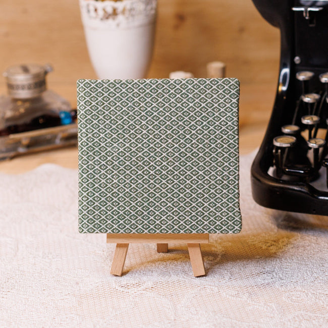 Notizbuch - Jacquard - Tannengrün Hover Image
