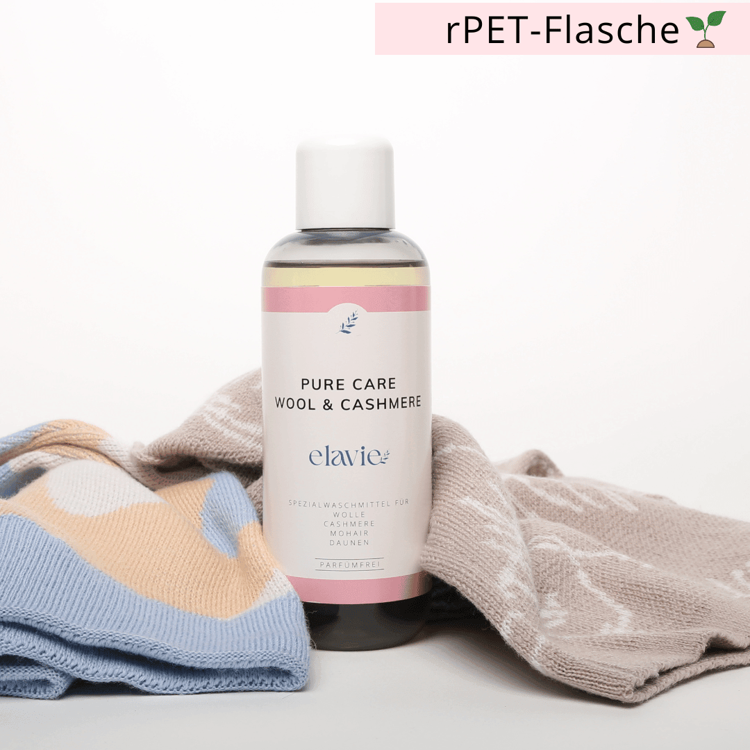 Pafümfreies Waschmittel für Wolle und Kaschmir.