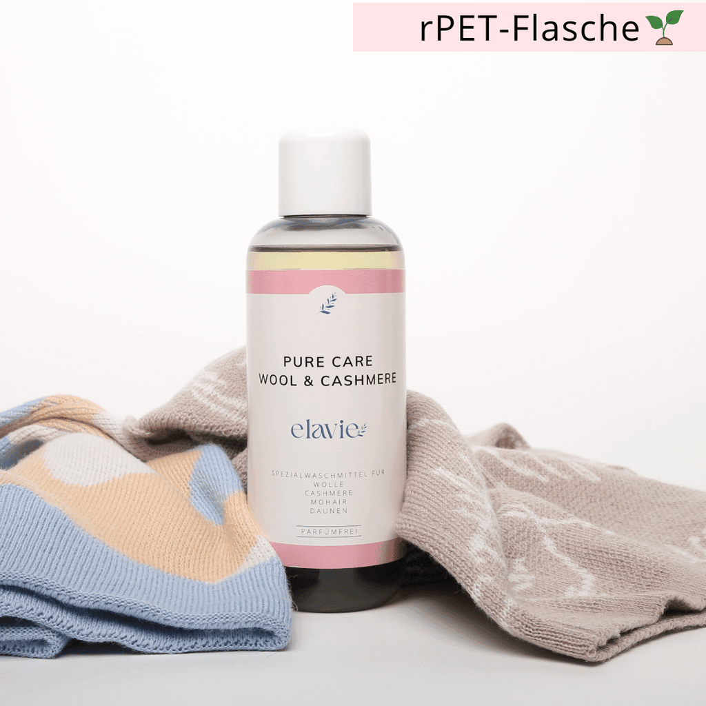 Pafümfreies Waschmittel für Wolle und Kaschmir.